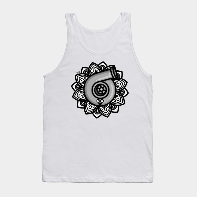 Cutest Turbo - Mandala Tank Top by hoddynoddy